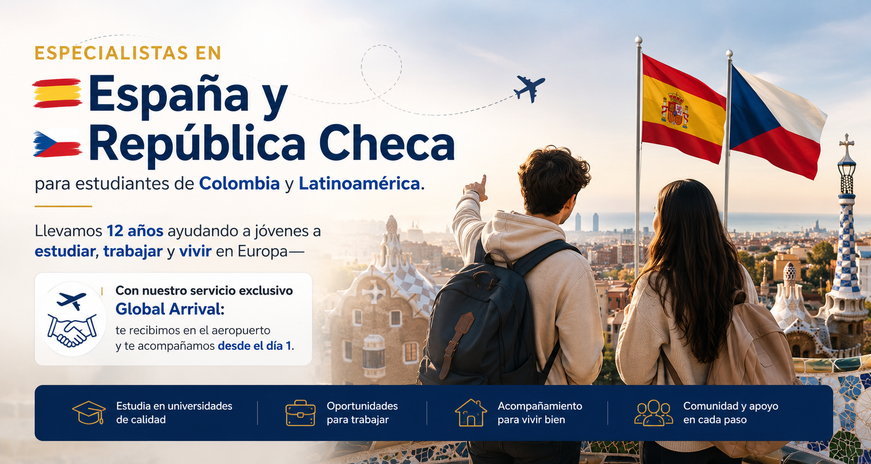 Especialistas en España y República Checa para estudiantes de Colombia y Latinoamérica